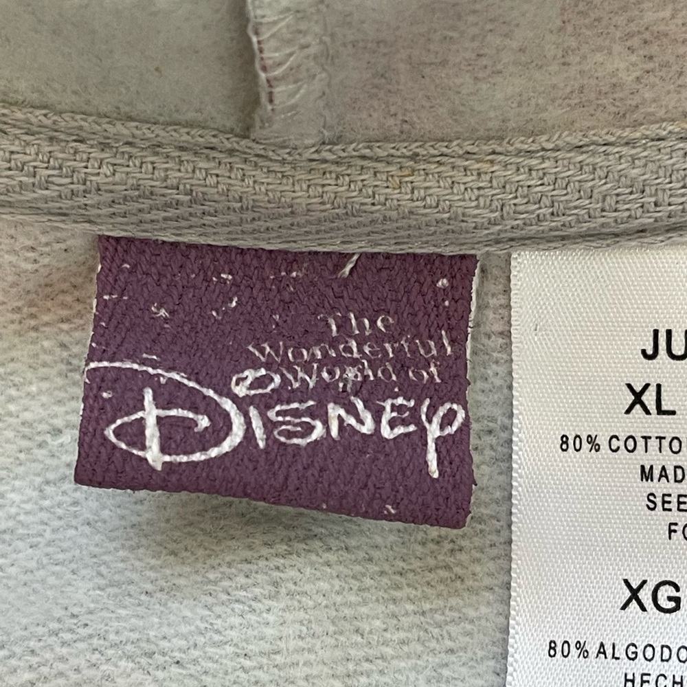 Disney Color Block Zip Front Hooded Jacket Junior Size XL(15-17) - Picture 8 of 9